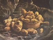 Vincent Van Gogh Still life with an Earthen Bowl and Potatoes (nn04) USA oil painting reproduction